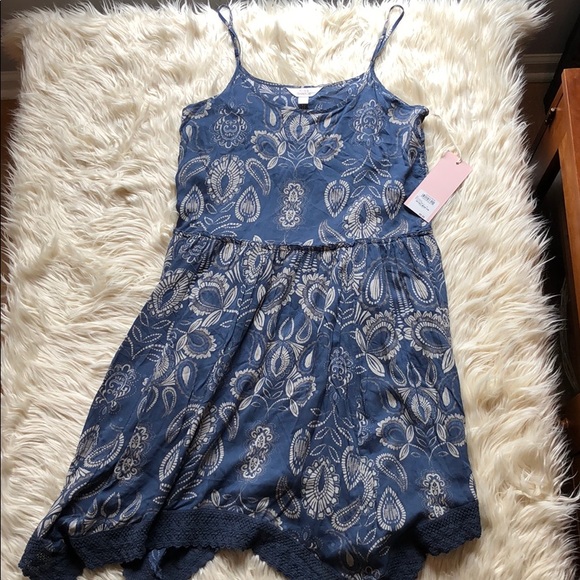 Sun & Shadow Dresses & Skirts - Sun & Shadow Nordstrom NWT blue & tan beach dress